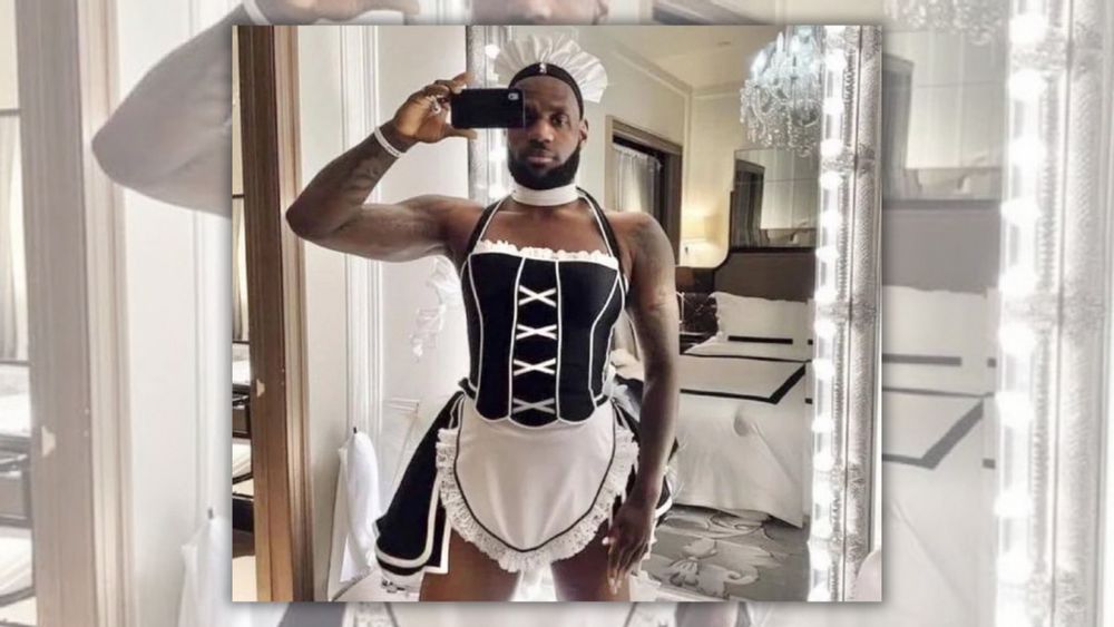 LeBron James Photographed in French Maid Costume?