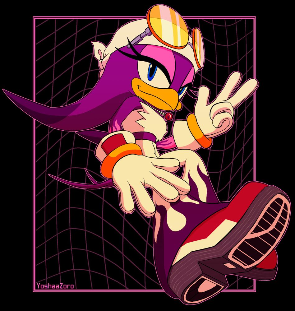 She was my go-to for the Sonic Racing Crossworlds ONT, so I drew her