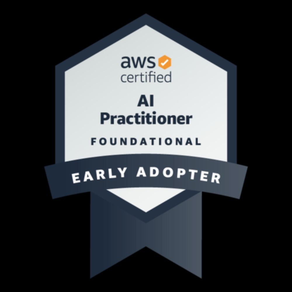 AWS Certified AI Practitioner Early Adopter was issued by Amazon Web Services Training and Certification to Satoshi Kaneyasu.