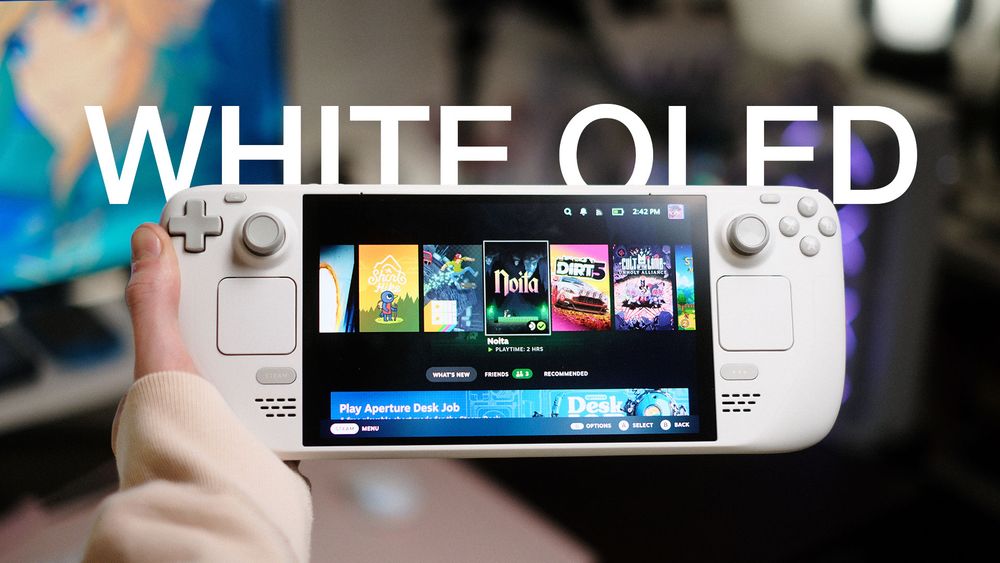 White OLED Steam Deck