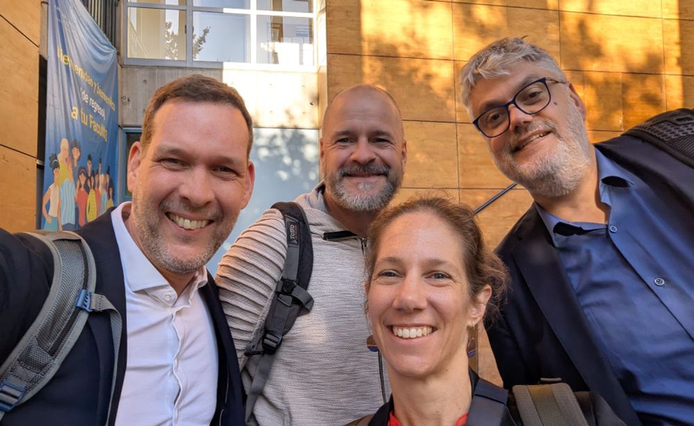 Prof. Johannes Glückler and our colleagues Dr. Michael Handke, Dr. Johanna Höhl, and Prof. Johannes Rehner (left to right).