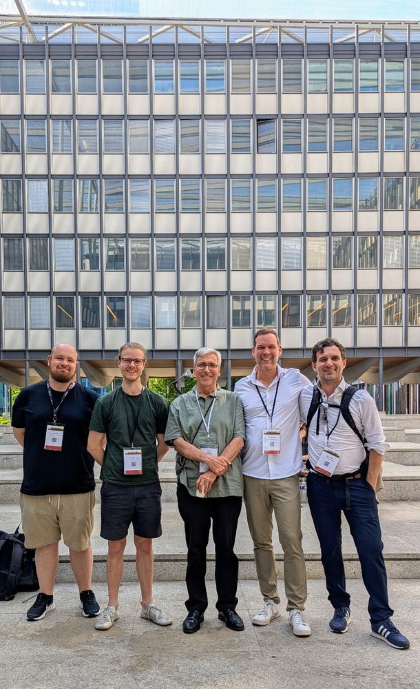 Daniel Wagner, Jakob Hoffmann, Emmanuel Lazega (one of the organizers), Johannes Glückler and Robert Panitz.