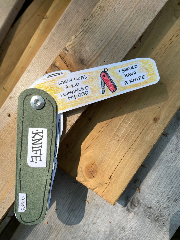 when i was a kid i convinced my dad i should have a knife