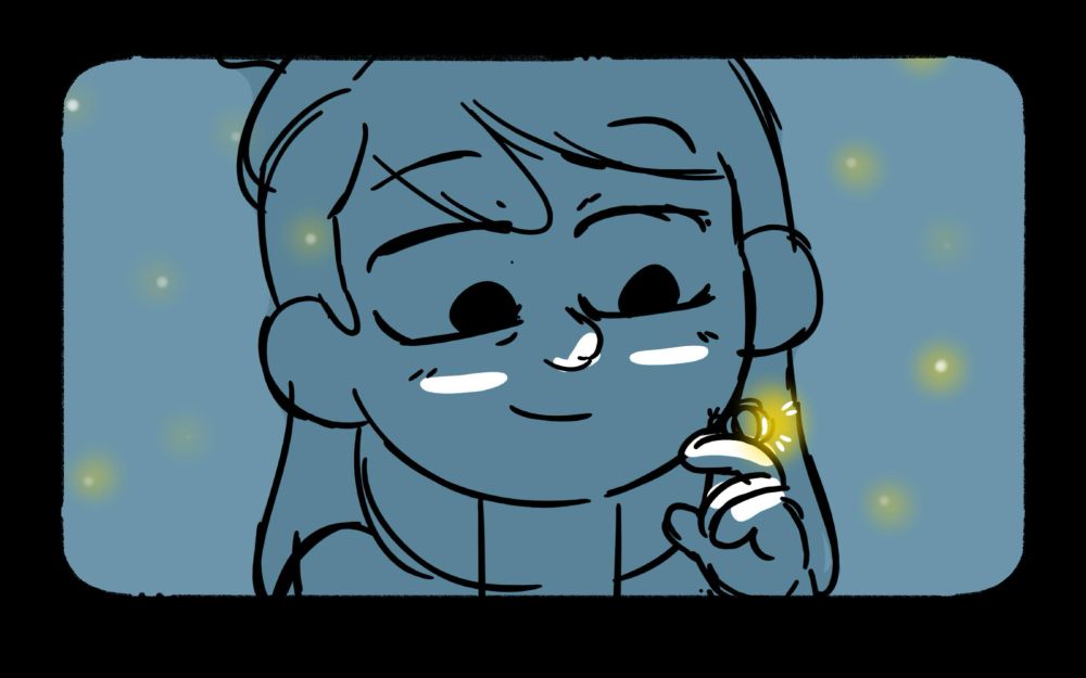 board panel from season 3 of Netflix's Hilda