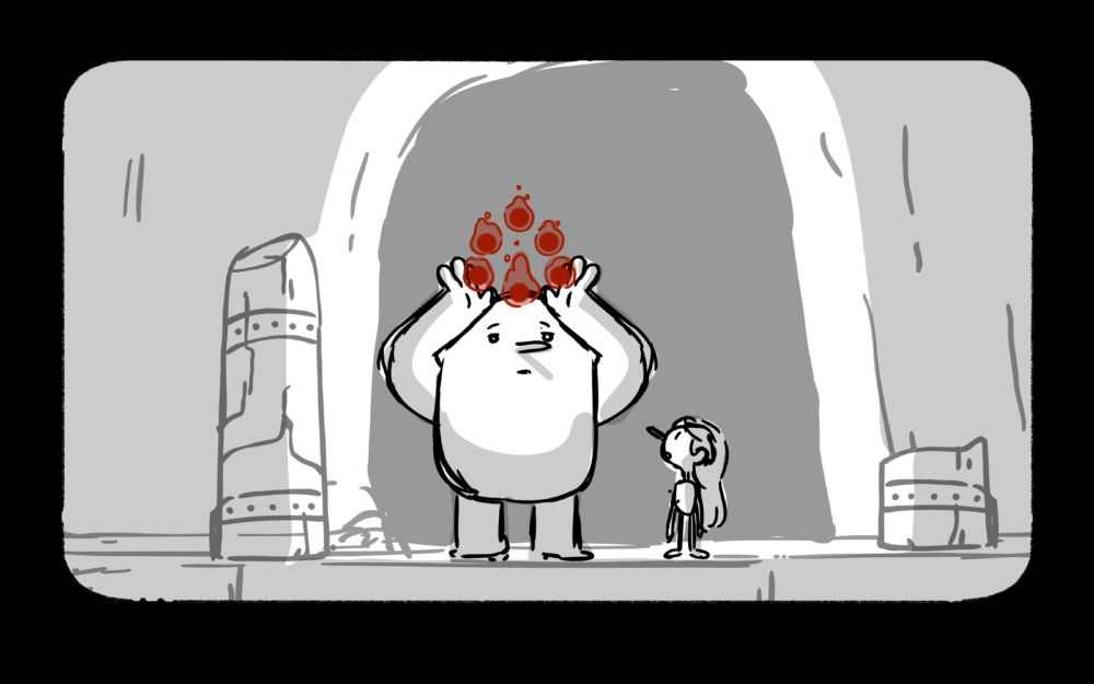 board panel from Netflix's Hilda and the Mountain King