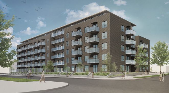 Rendering view from W 49th Ave