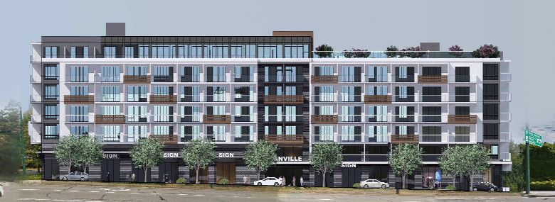 Rendering view from Granville St