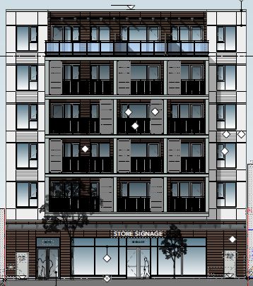 Rendering view from Fraser St