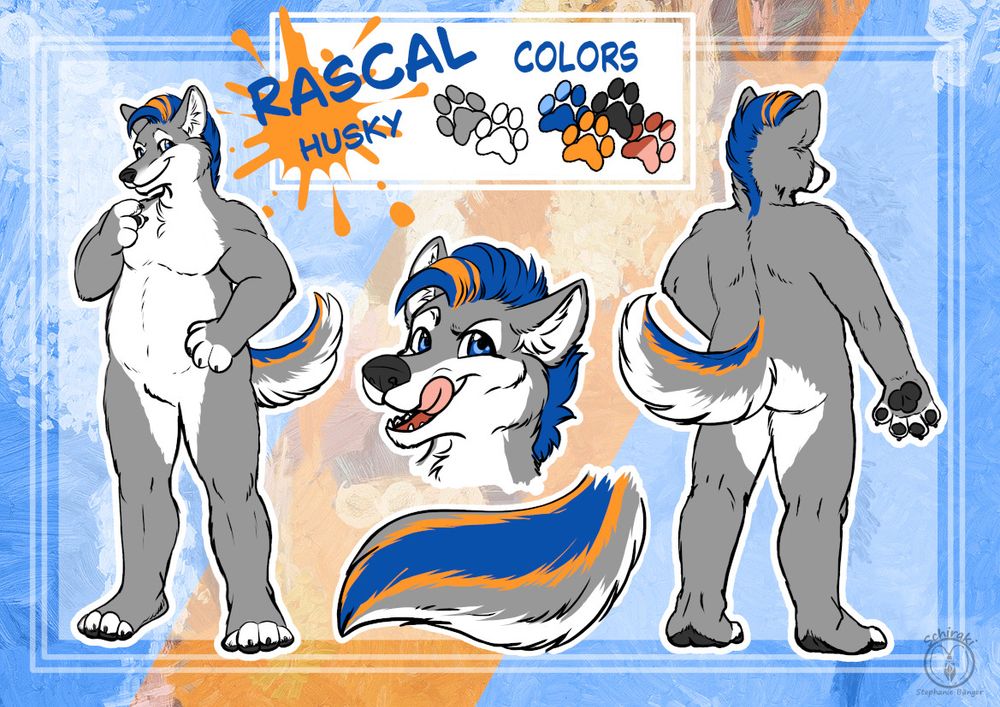 Reference-sheet for "Rascal" - SFW version