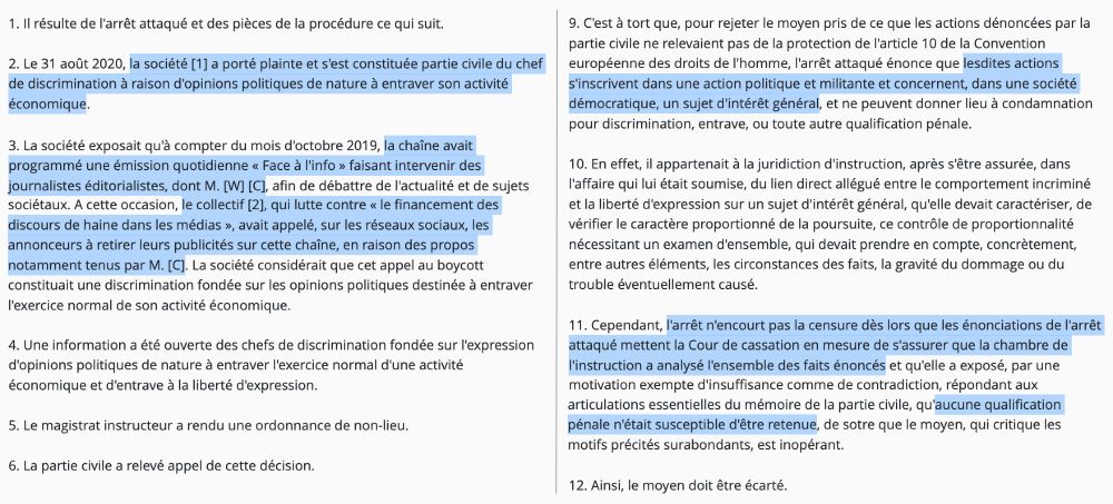 Extraits de l'arrêt du 4 février 2025 rendu par la Chambre criminelle de la Cour de cassation (Pourvoi n° 23-86.384)