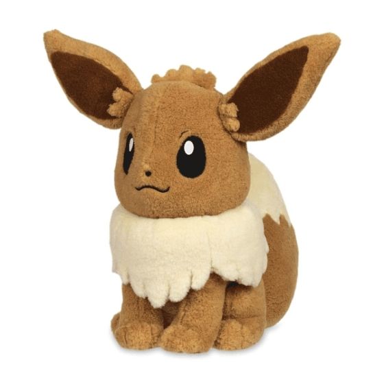 GIF I made of one of Pokémon Center's more recent Eevee plushes.