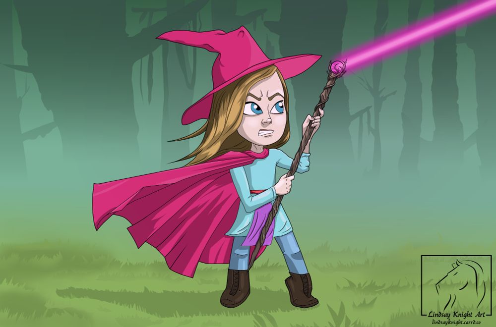 My daughter as a wizard