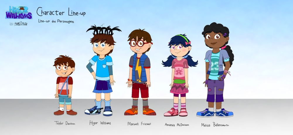 an lineup of the main characters in their new (and possibly definitive) designs for my own book/film series I’m making. From left to right: Taylor Davidson, Higor Williams, Maxwell Fritzwell, Amanda McDockson and Melissa Bellensworth.

I did some changes on my characters as you can see, like changing Maxwell’s jacket, and making Taylor a little chubby. As for the girls’ case, I had to change the eye shapes to make it more fitting for their designs.


Going to do personalities soon, so stay tuned!