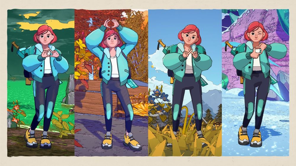 Dungeons of Hinterberg's protagonist Luisa is making the PlayStation button symbols with her hands. 