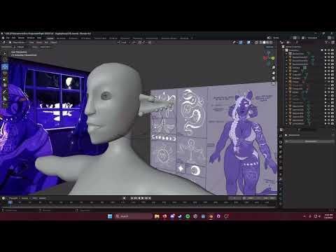DnD Tiefling Blender Speed Model - Art Fight 2025