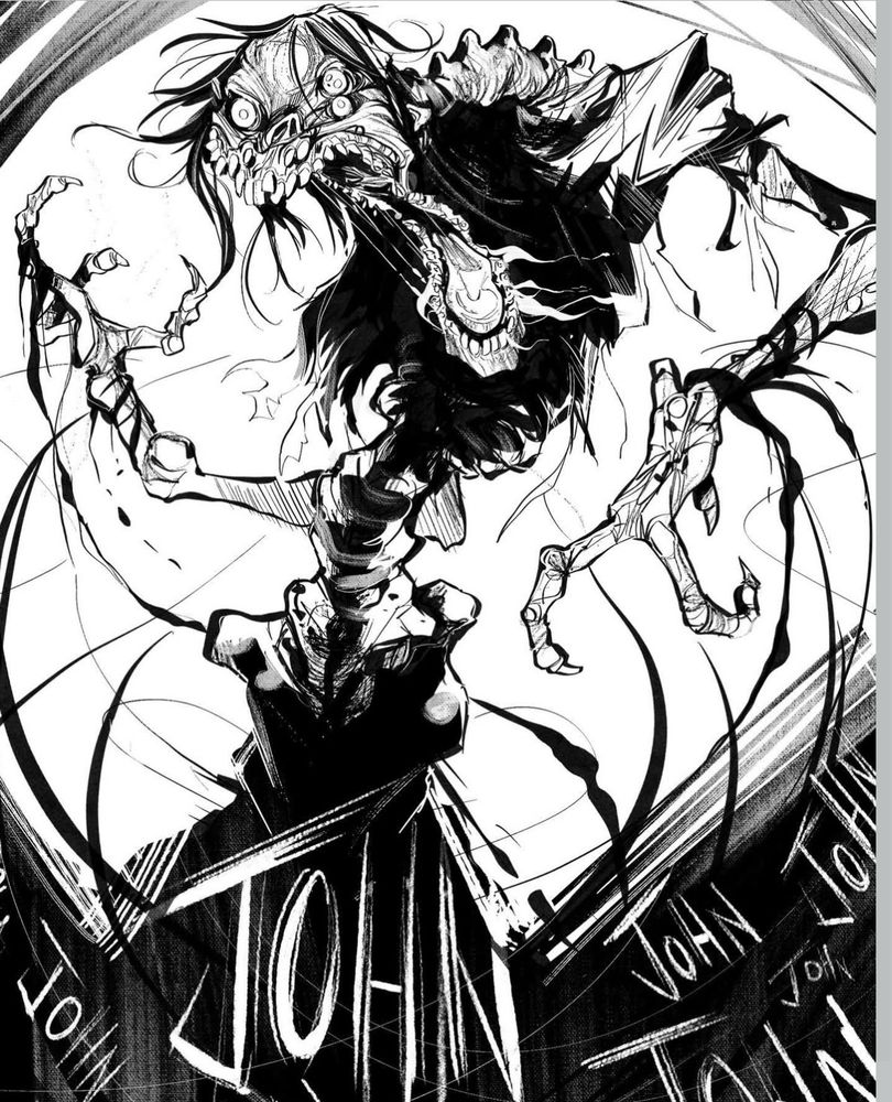 A twisted demon screaming And taunting for Jonathon!