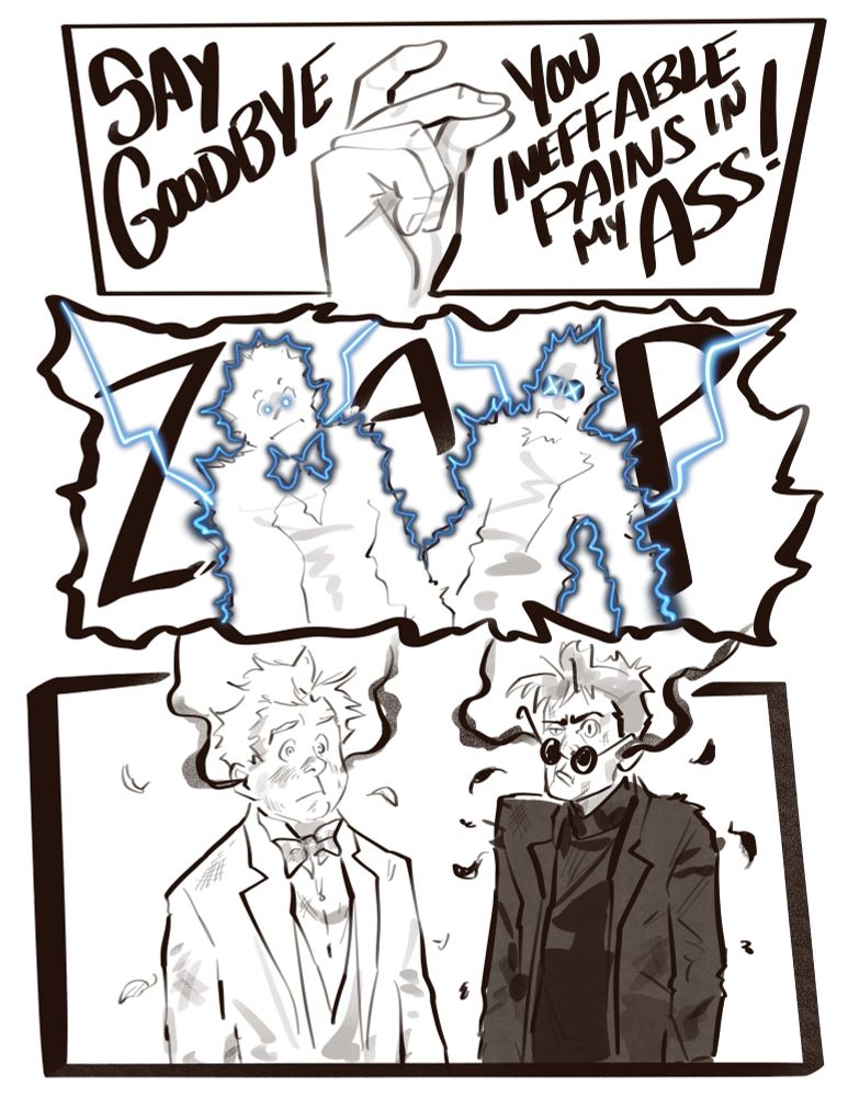Metatron calling our BOIS Ineffable Pains in My Ass before zapping their memories