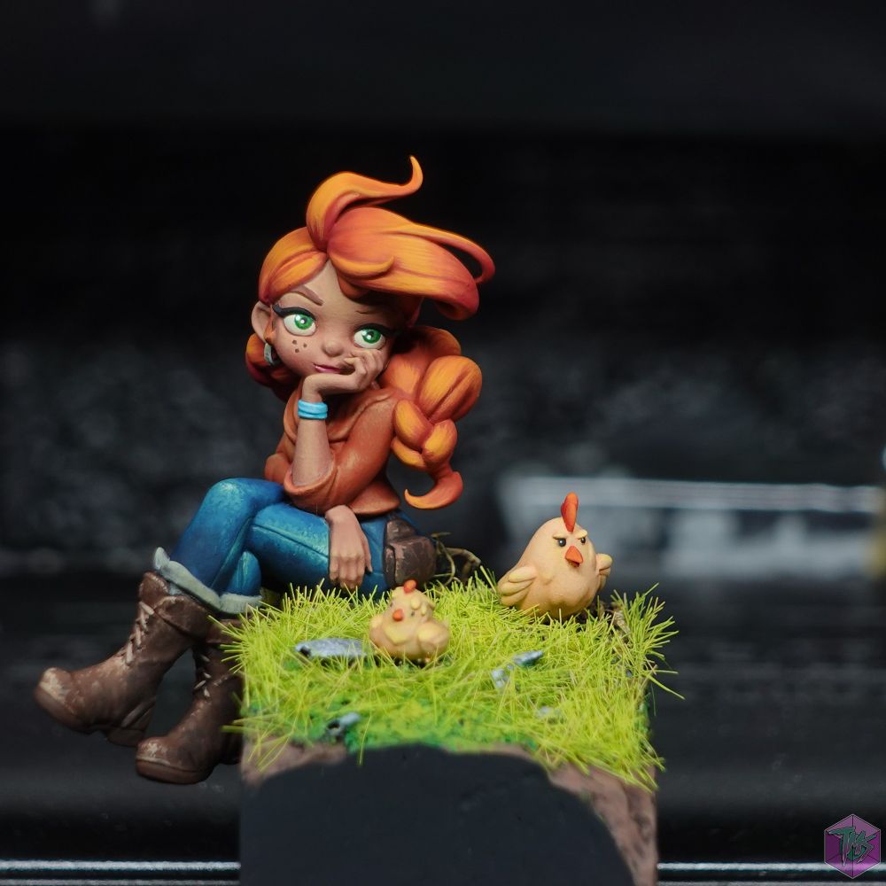 A cute red headed farm girl 