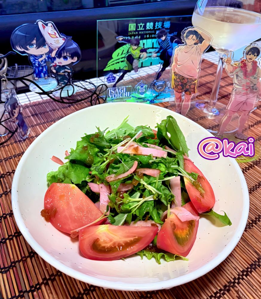 野菜サラダ 白ワイン