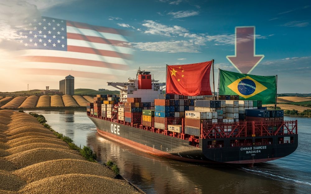 China surpreende, fura janela dos EUA e fecha compra de 8 milhões de toneladas de soja do Brasil para setembro — negócio bilionário "derruba" exportações dos EUA e reforça poder do agro nacional no me...