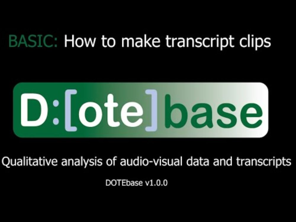 DOTEbase - Transcript Clipping - Basic