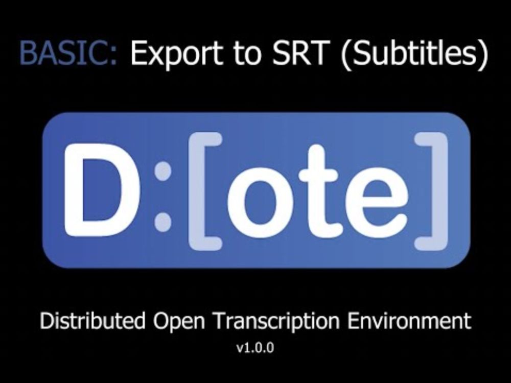 DOTE - the easy way to subtitle your video  (Basic)