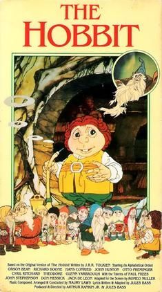 VHS cover from the Rankin-Bass animated The Hobbit. 