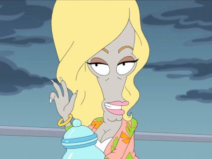 Another picture of Roger from Family Guy disguised as Rocherro Ferrero Pudding Heiress. 