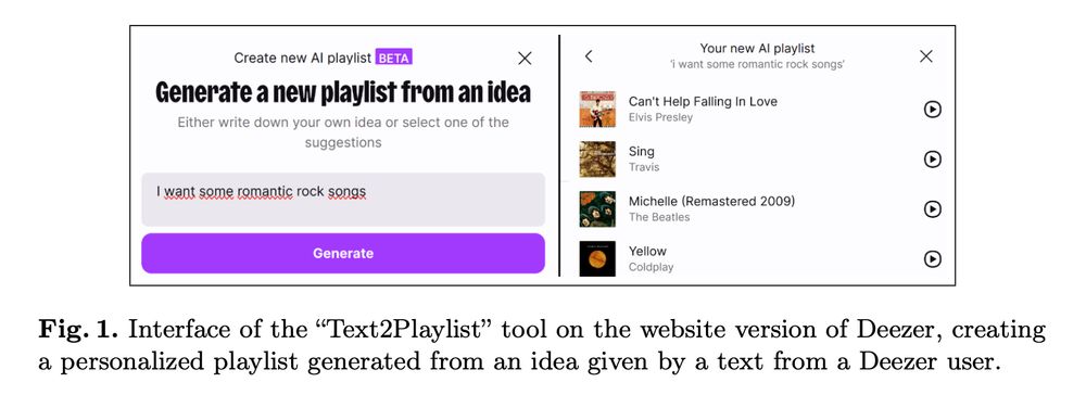 Generating playlists from text.