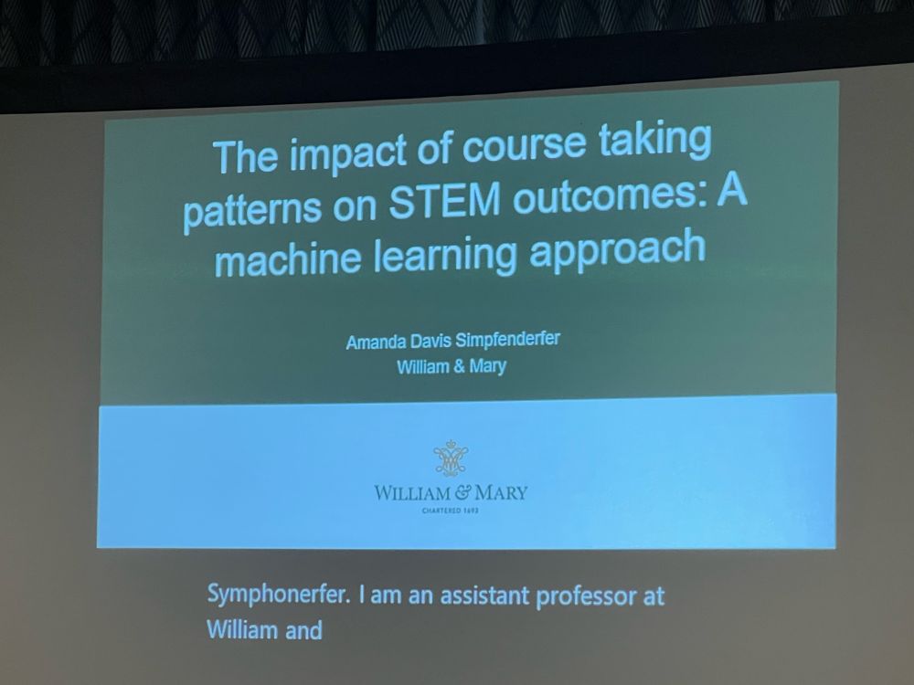 Title slide: The impact of course taking patterns on STEM outcomes: A machine learning approach