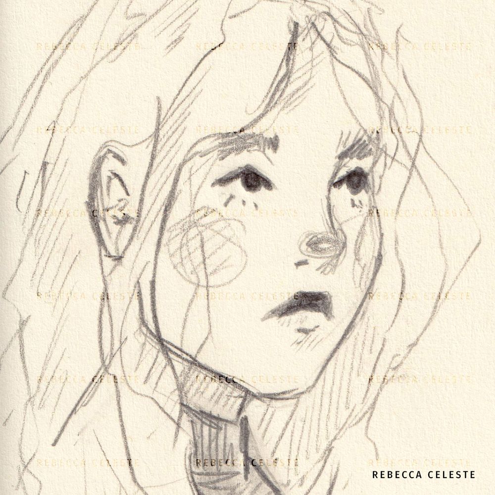 Pencil sketch of a woman's head