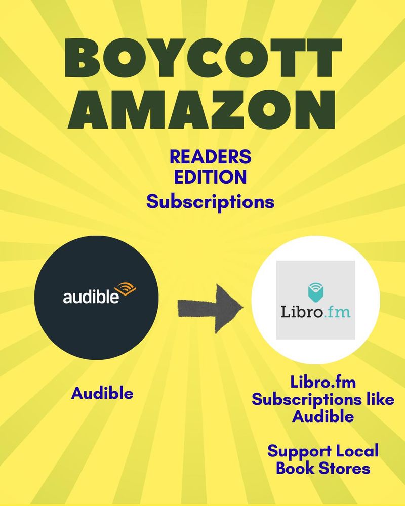 Instead of Audible, Try libro.fm and support your local bookstores.