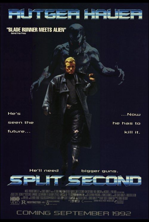 Movie poster for Split Second (1992)