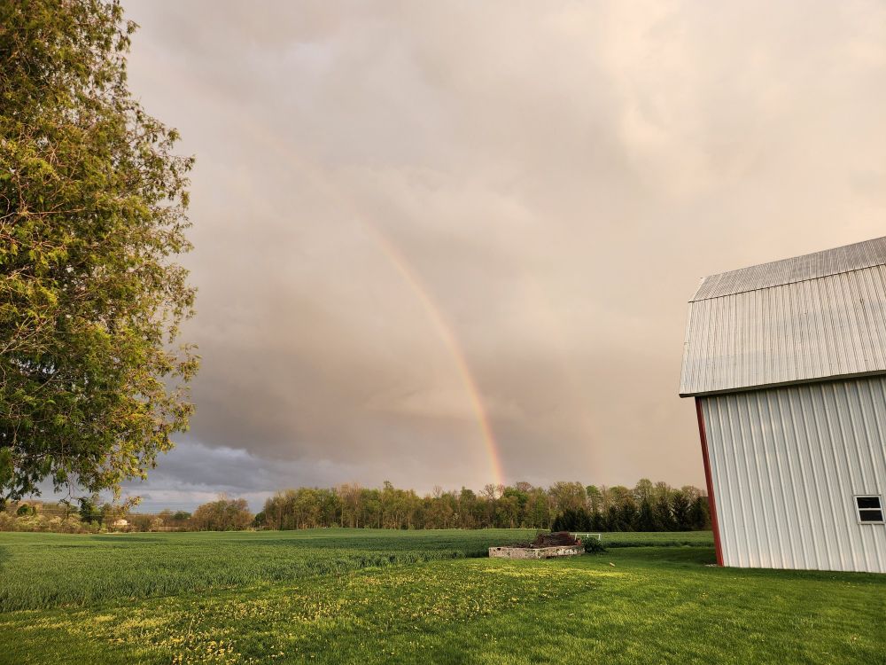 A double rainbow!
