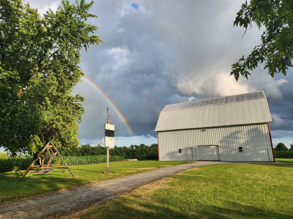 A beautiful double rainbow!