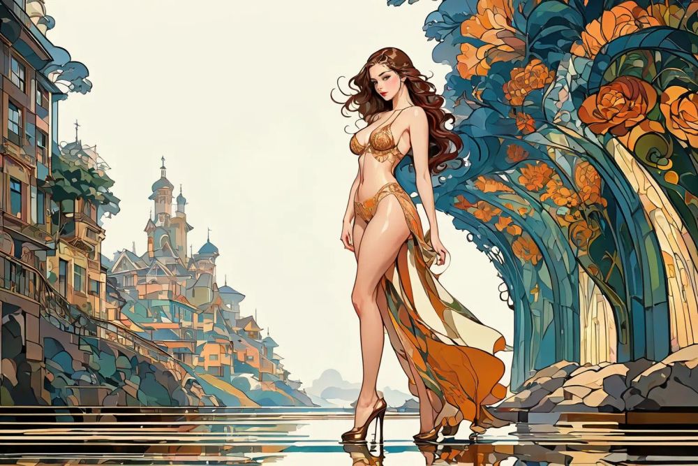 Prompt: NSFW,  young woman, beautiful face, standing, great body, gorgeous figure, long legs, pretty eyes, long hair, LinuxConsole Linux distribution style, beautiful background, magnificent scenery, George Grosz style,    HD, sharp focus, stunningly beautiful, hyper-detailed, Art Nouveau style, elegant, decorative, curvilinear forms, nature-inspired, ornate, detailed

Negative prompt: (worst quality, low quality, illustration, 3d, 2d), open mouth, tooth, ugly face, old face, long neck, verybadimagenegative, bad_prompt_version2-neg, easynegative, FastNegativeV2, ugly, deformed, noisy, blurry, low contrast, realism, photorealistic, modernist, minimalist, extra eyes, bad eyes, ugly eyes, imperfect eyes, deformed pupils, deformed iris, cross-eyed, poorly drawn face, bad face, fused face, ugly face, worst face, unrealistic skin texture, out of frame, poorly drawn hands, cloned face, double face, blurry, bad quality

Text model: granite3.2

Image model: CopaxCuteXL