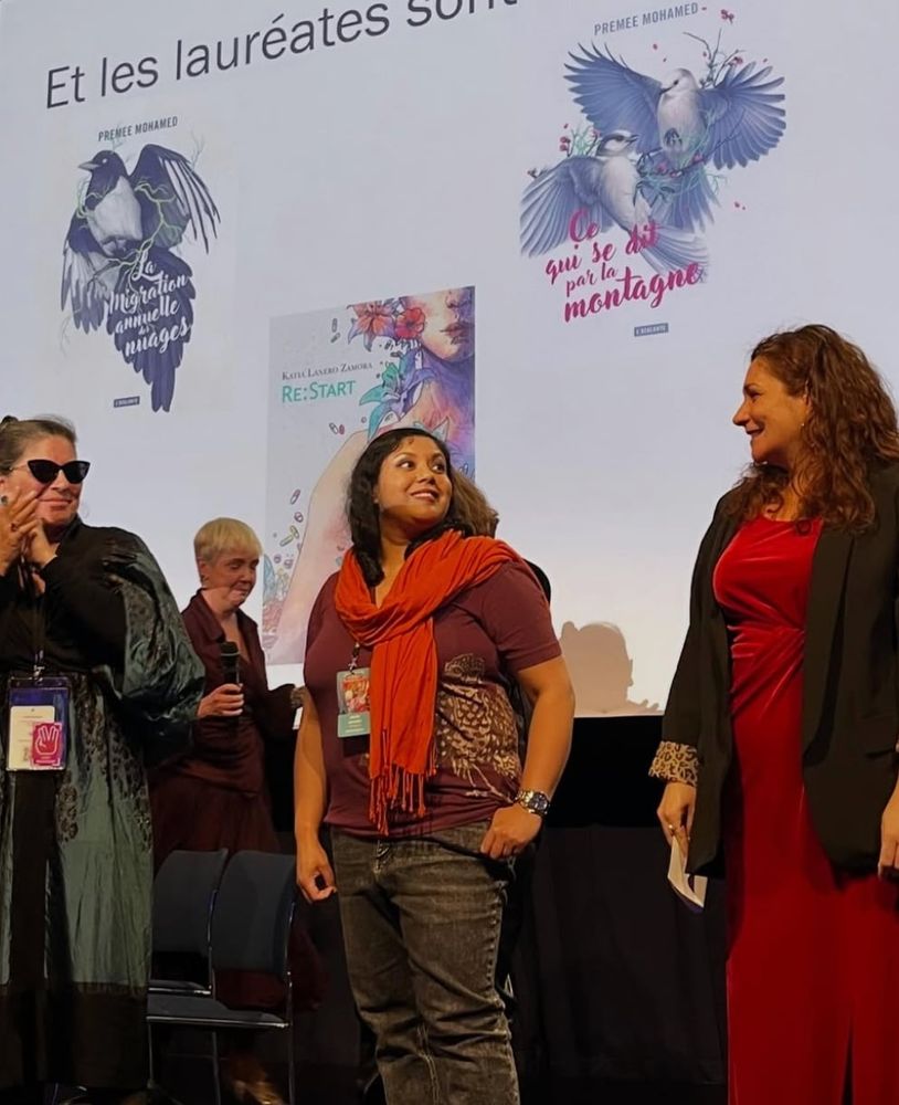 Premee at the award ceremony 