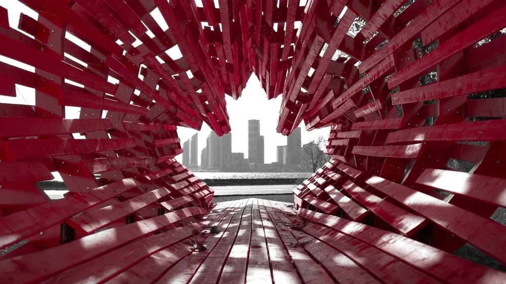 Tunnel Through Time sculpture in Toronto