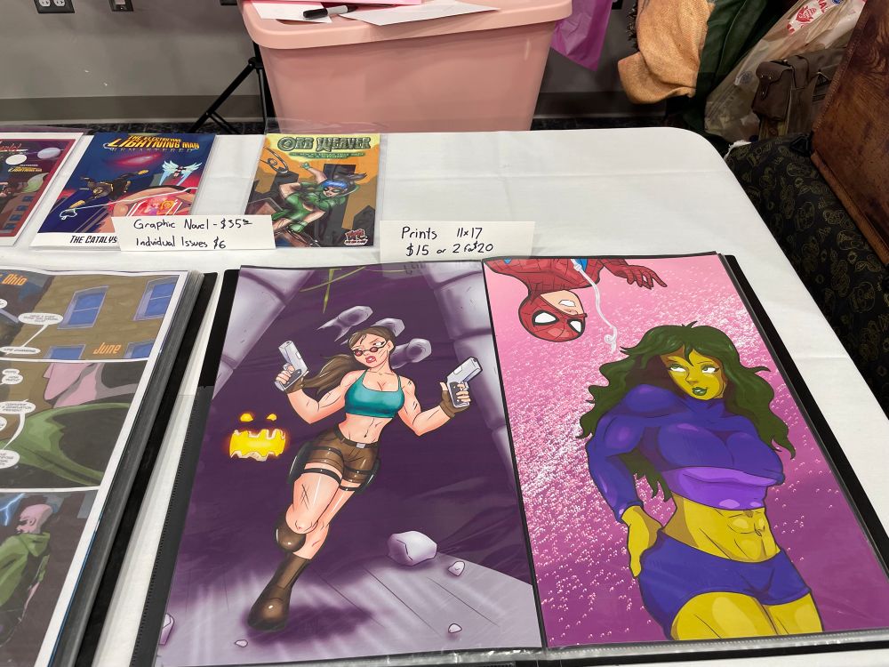 Close up on prints