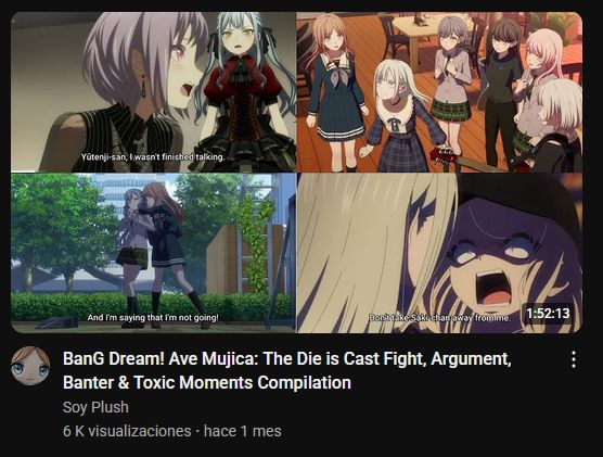 BanG! Dream Ave Mujica: The Die is Cast Fight, Argument, Banter & Toxic Moments Compilation