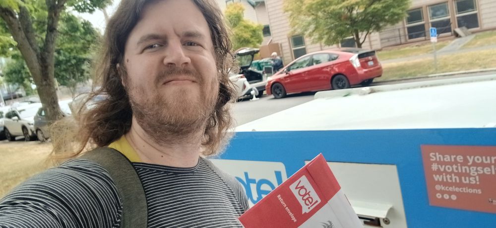 Selfie at the ballot box