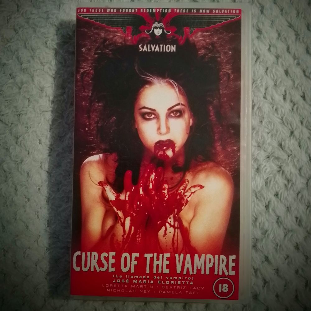 Curse of the vampire video cassette 