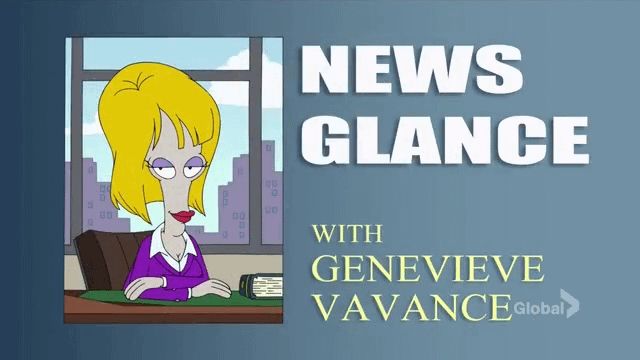 Roger Smith from American Dad dressed up as Genevieve Vavance