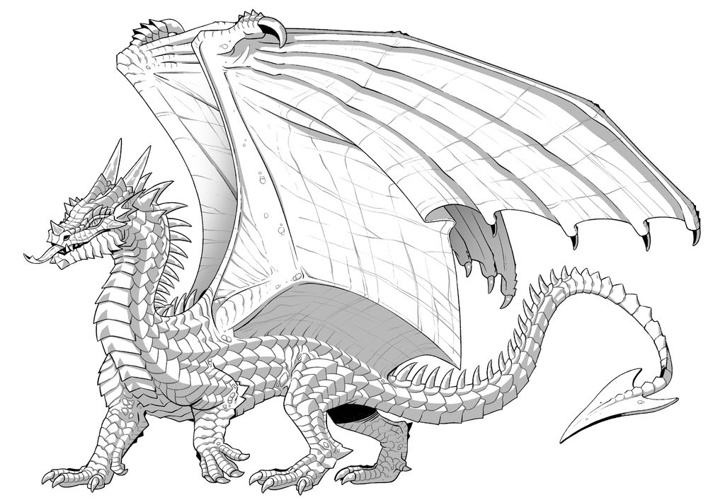 finished shaded linework