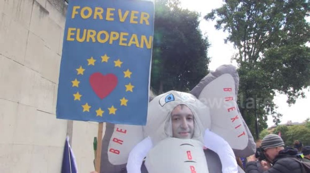 Thousands of Brits rally to rejoin the European Union in London