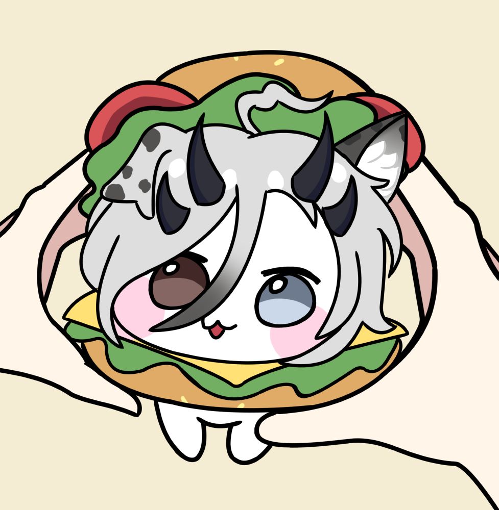 It's heiri as a burger.. really scuffly made. 