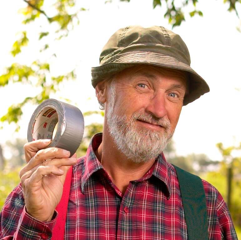 Red Green holding a roll of duct tape