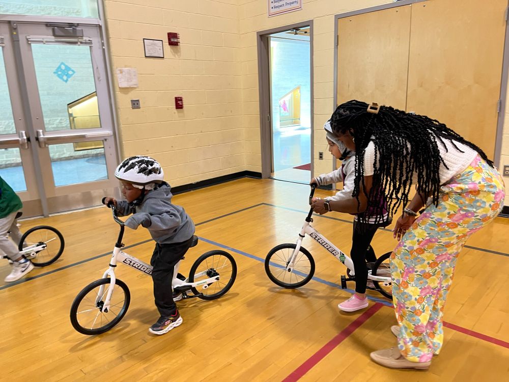 All Kids Bike and HRD kick off event on March 27, 2025.