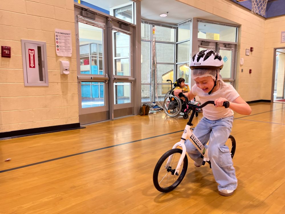 All Kids Bike and HRD kick off event on March 27, 2025.