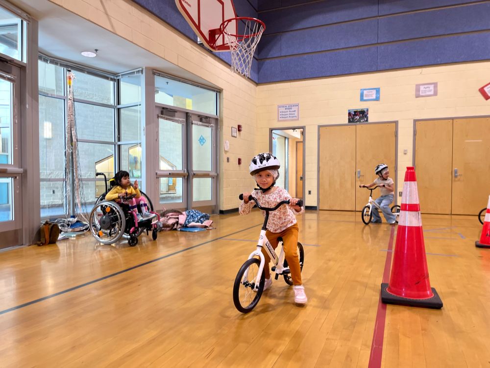 All Kids Bike and HRD kick off event on March 27, 2025.